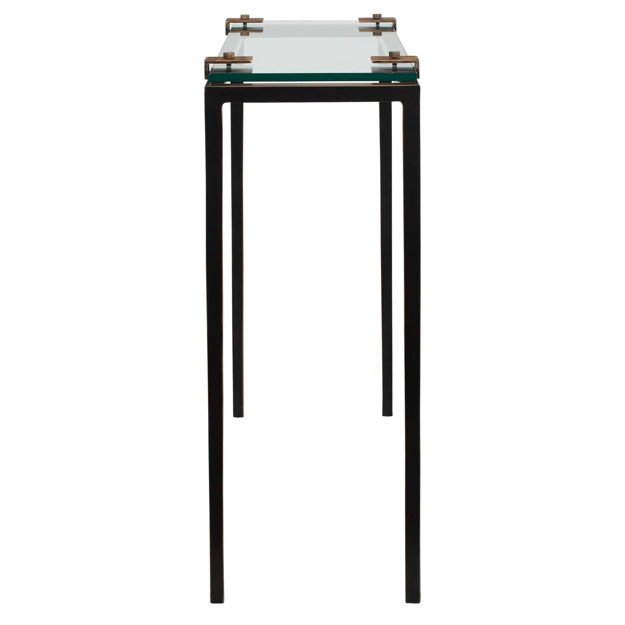 Uttermost Furniture Uttermost Averona Glass Top Accent Table