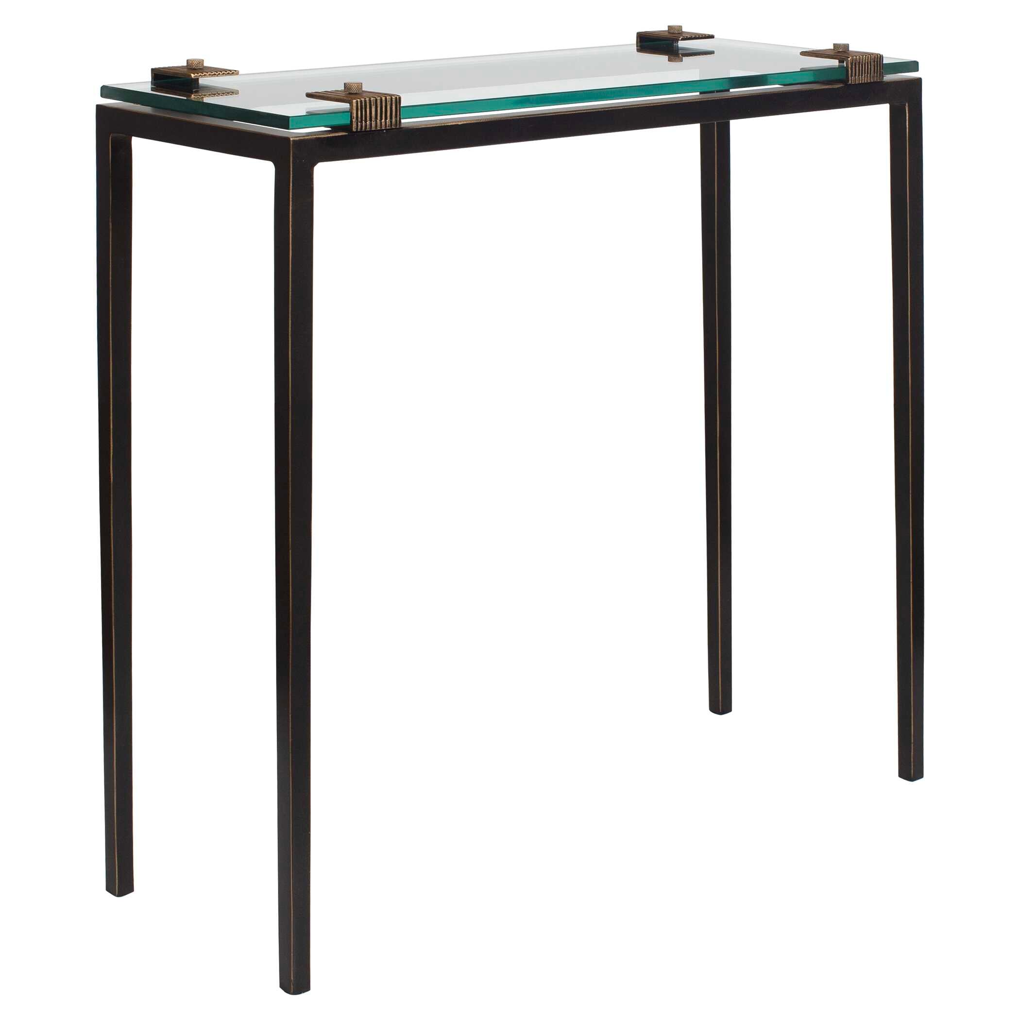 Uttermost Furniture Uttermost Averona Glass Top Accent Table