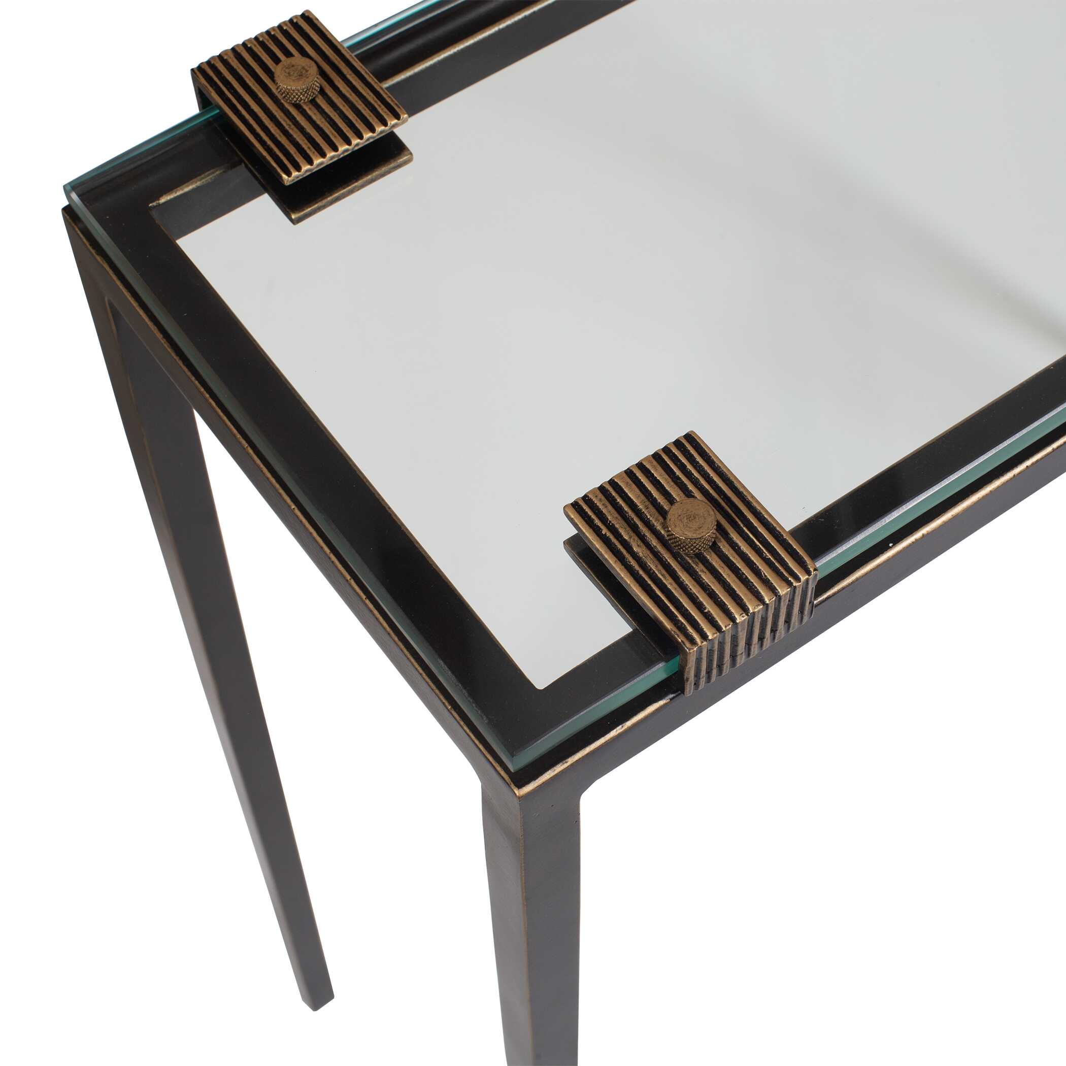 Uttermost Furniture Uttermost Averona Glass Top Accent Table