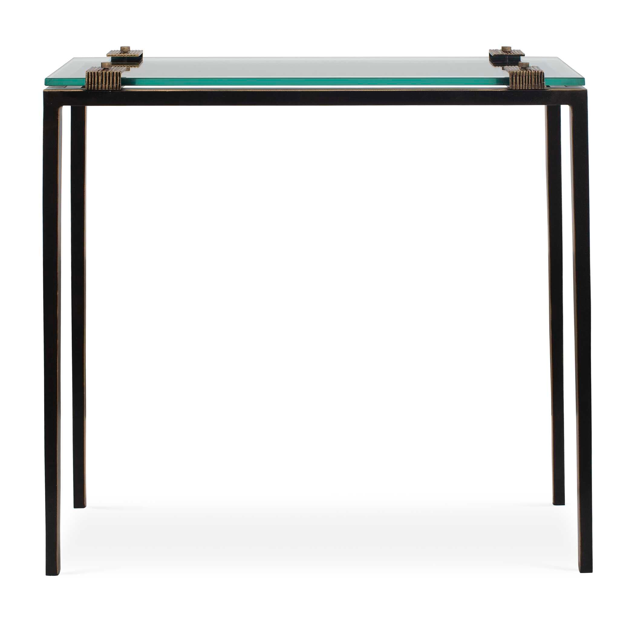 Uttermost Furniture Uttermost Averona Glass Top Accent Table