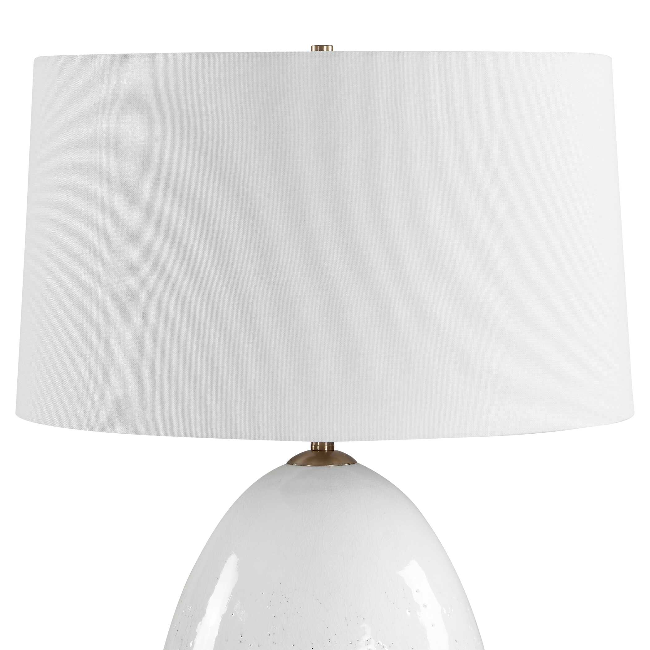 Uttermost Lighting Uttermost Avery White Glaze Table Lamp