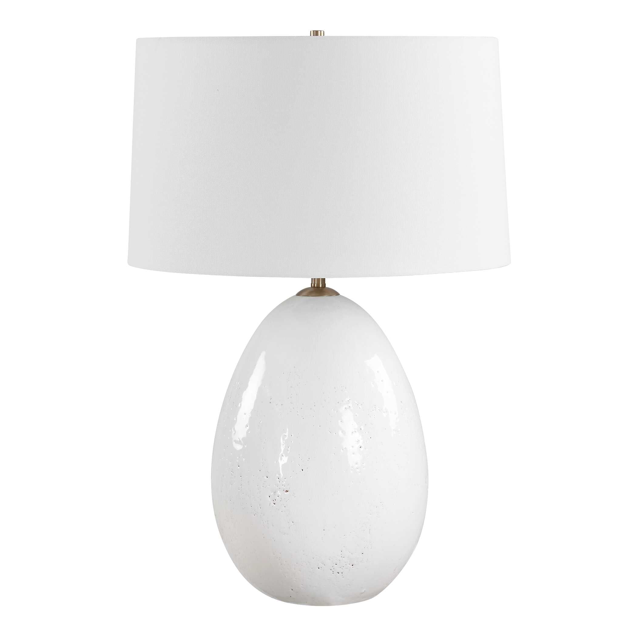 Uttermost Lighting Uttermost Avery White Glaze Table Lamp