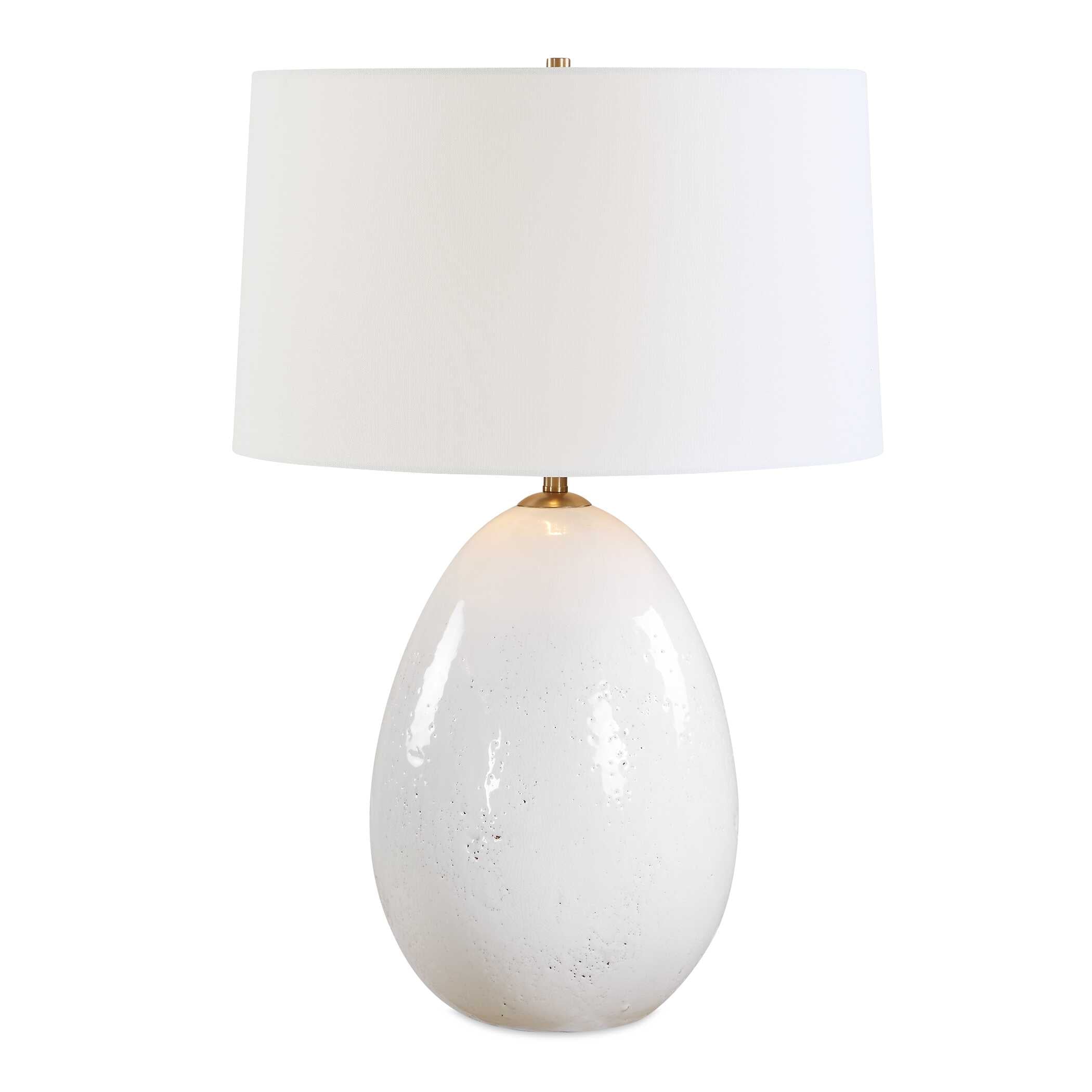 Uttermost Lighting Uttermost Avery White Glaze Table Lamp