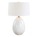 Uttermost Lighting Uttermost Avery White Glaze Table Lamp