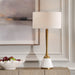 Uttermost Lighting Uttermost Avola White Marble Table Lamp