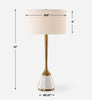 Uttermost Lighting Uttermost Avola White Marble Table Lamp