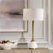 Uttermost Lighting Uttermost Avola White Marble Table Lamp