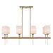 Uttermost Lighting Uttermost Awyr 8 Light Linear Chandelier