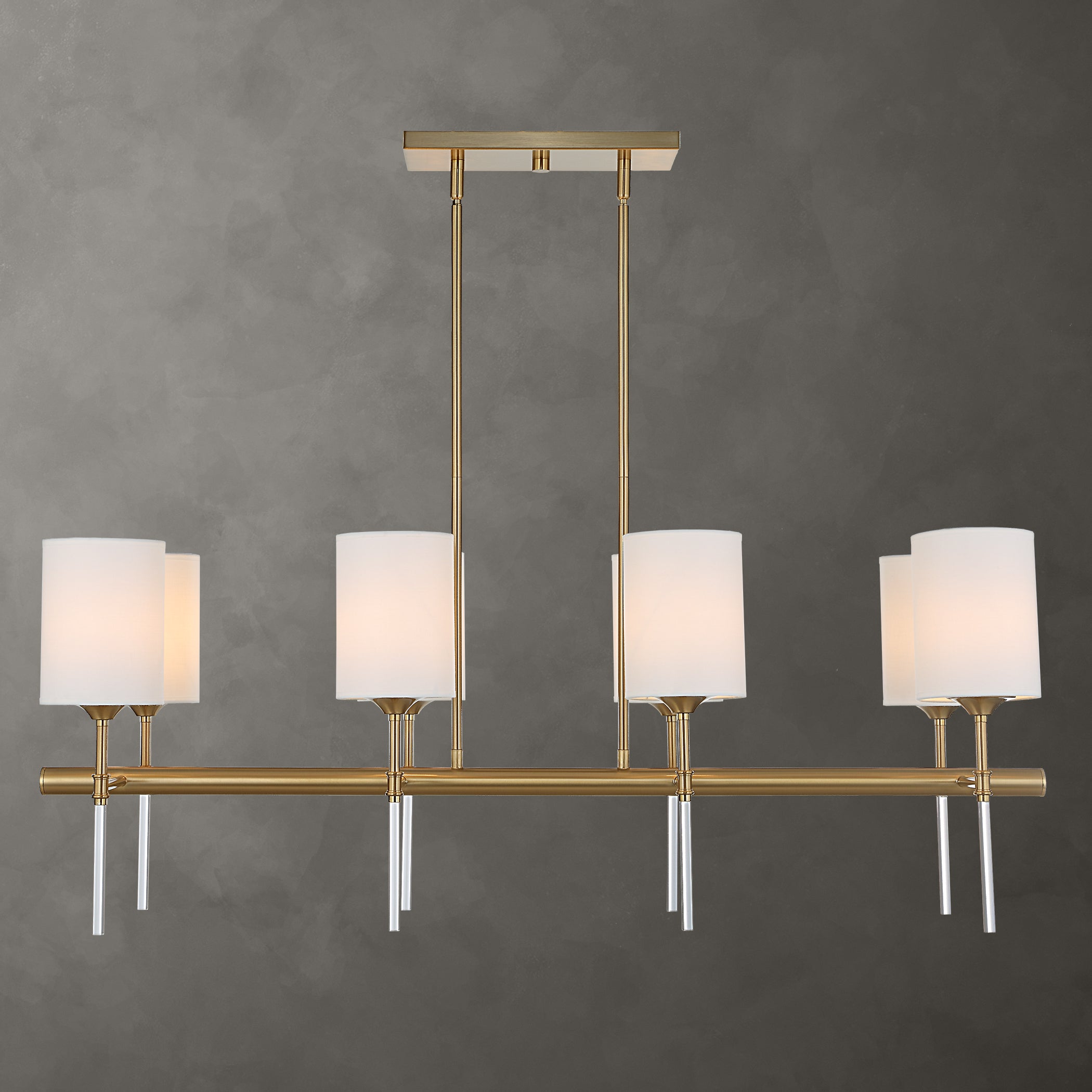 Uttermost Lighting Uttermost Awyr 8 Light Linear Chandelier