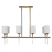 Uttermost Lighting Uttermost Awyr 8 Light Linear Chandelier