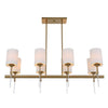 Uttermost Lighting Uttermost Awyr 8 Light Linear Chandelier