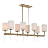 Uttermost Lighting Uttermost Awyr 8 Light Linear Chandelier