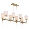 Uttermost Lighting Uttermost Awyr 8 Light Linear Chandelier
