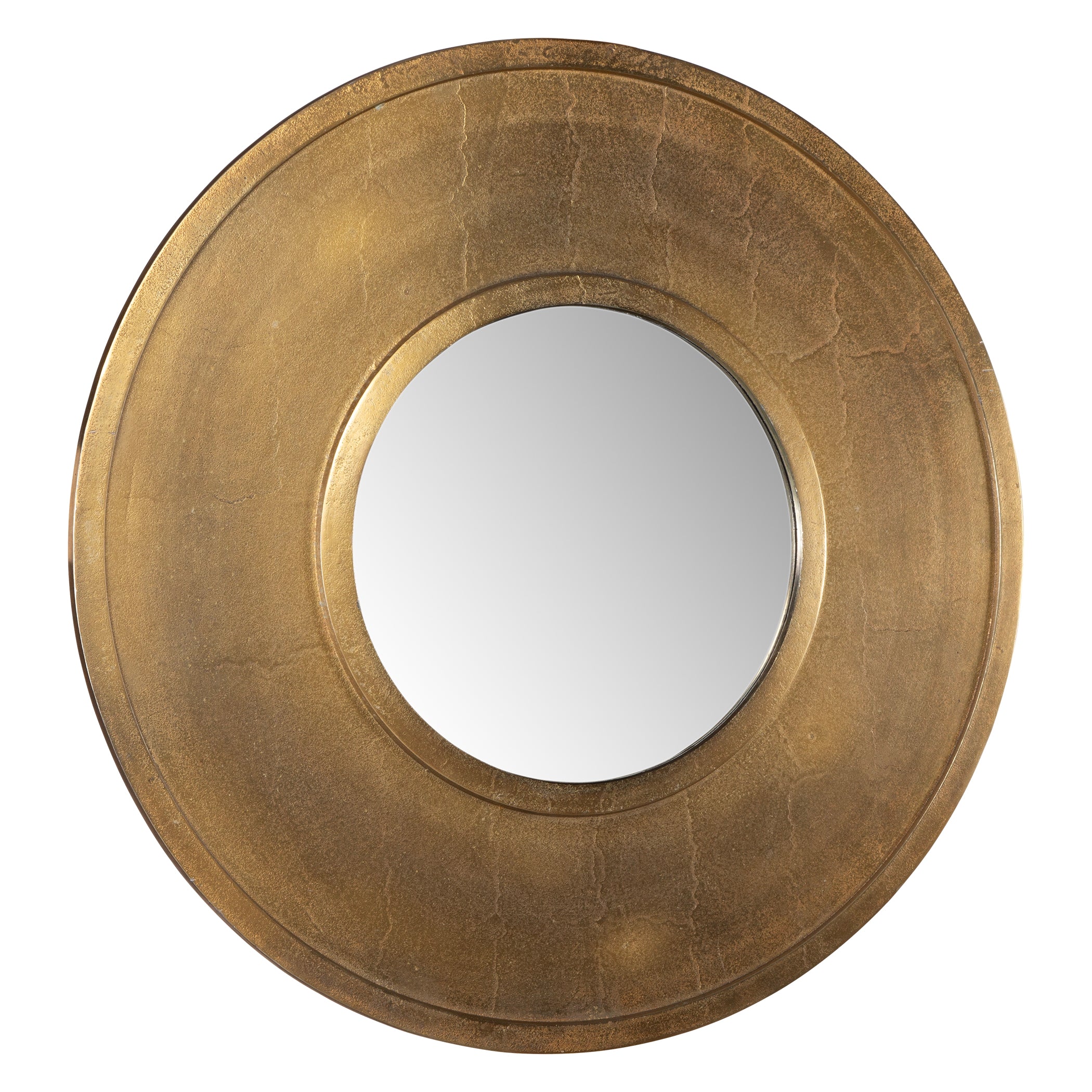 Uttermost Home Decor Uttermost Axel Round Brass Mirror