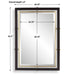 Uttermost Home Decor Uttermost Bach Walnut & Brass Rectangle Mirror