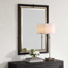 Uttermost Home Decor Uttermost Bach Walnut & Brass Rectangle Mirror