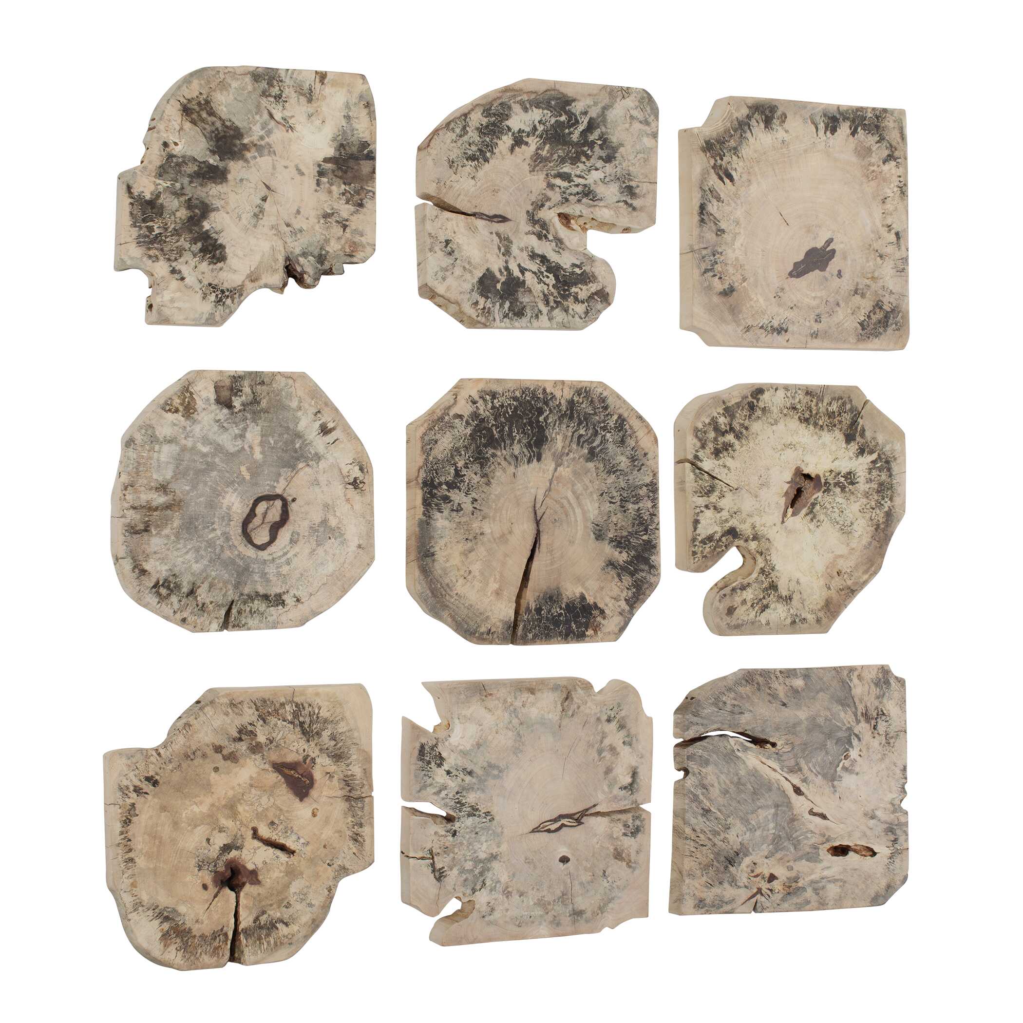 Uttermost Uttermost Bahati Tamarind Wood Bleached Wall Decor Set/9