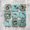 Uttermost Home Decor Uttermost Bahati Wood Wall Décor In Blue, S/9