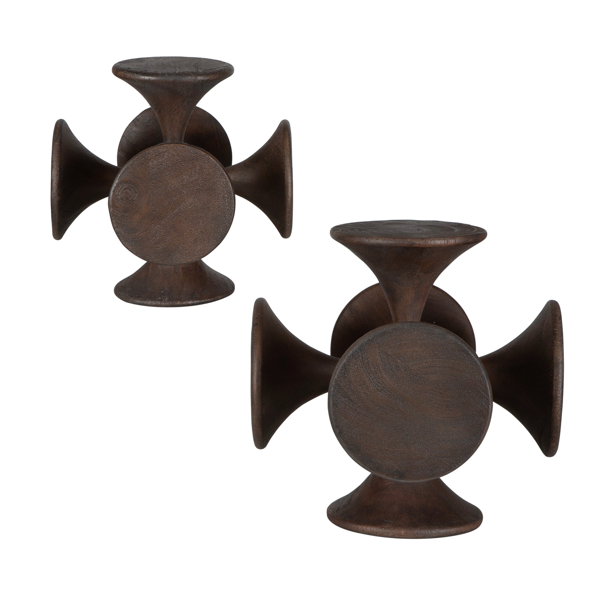 Uttermost Home Decor Oversize - Rate to be Quoted Uttermost Balanced Harmony Dark Wooden Sculptures, Set/2