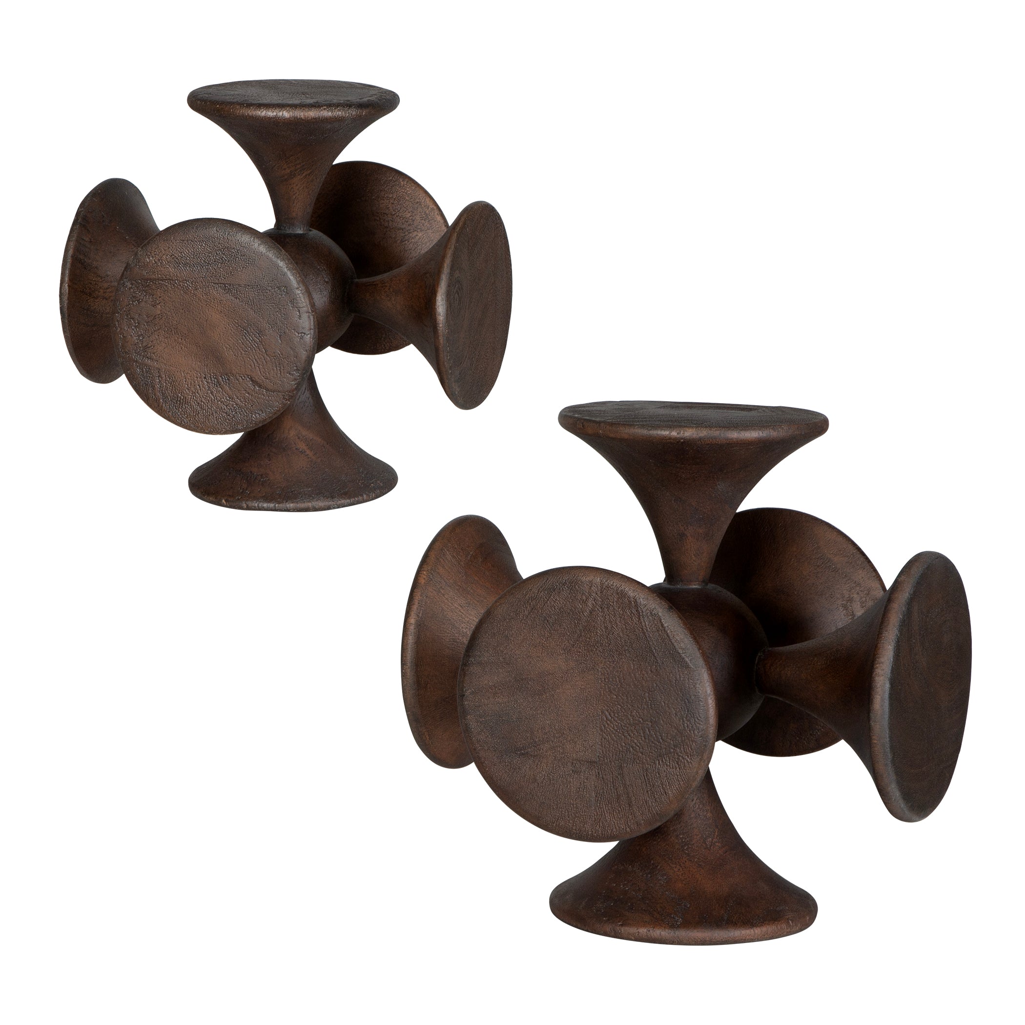 Uttermost Home Decor Oversize - Rate to be Quoted Uttermost Balanced Harmony Dark Wooden Sculptures, Set/2