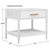 Uttermost Furniture Uttermost Bales Off-White Side Table
