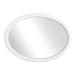 Uttermost Home Decor Uttermost Bali White Ribbed Oval Mirror