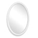 Uttermost Home Decor Uttermost Bali White Ribbed Oval Mirror