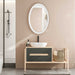Uttermost Home Decor Uttermost Bali White Ribbed Oval Mirror