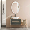 Uttermost Home Decor Uttermost Bali White Ribbed Oval Mirror