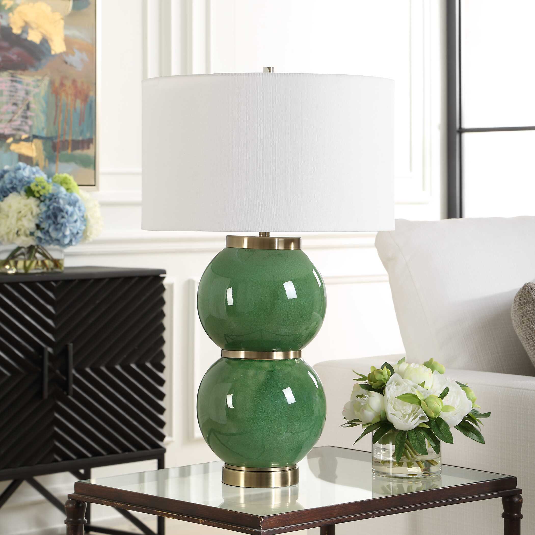 Uttermost Uttermost Banner Green Spheres Table Lamp