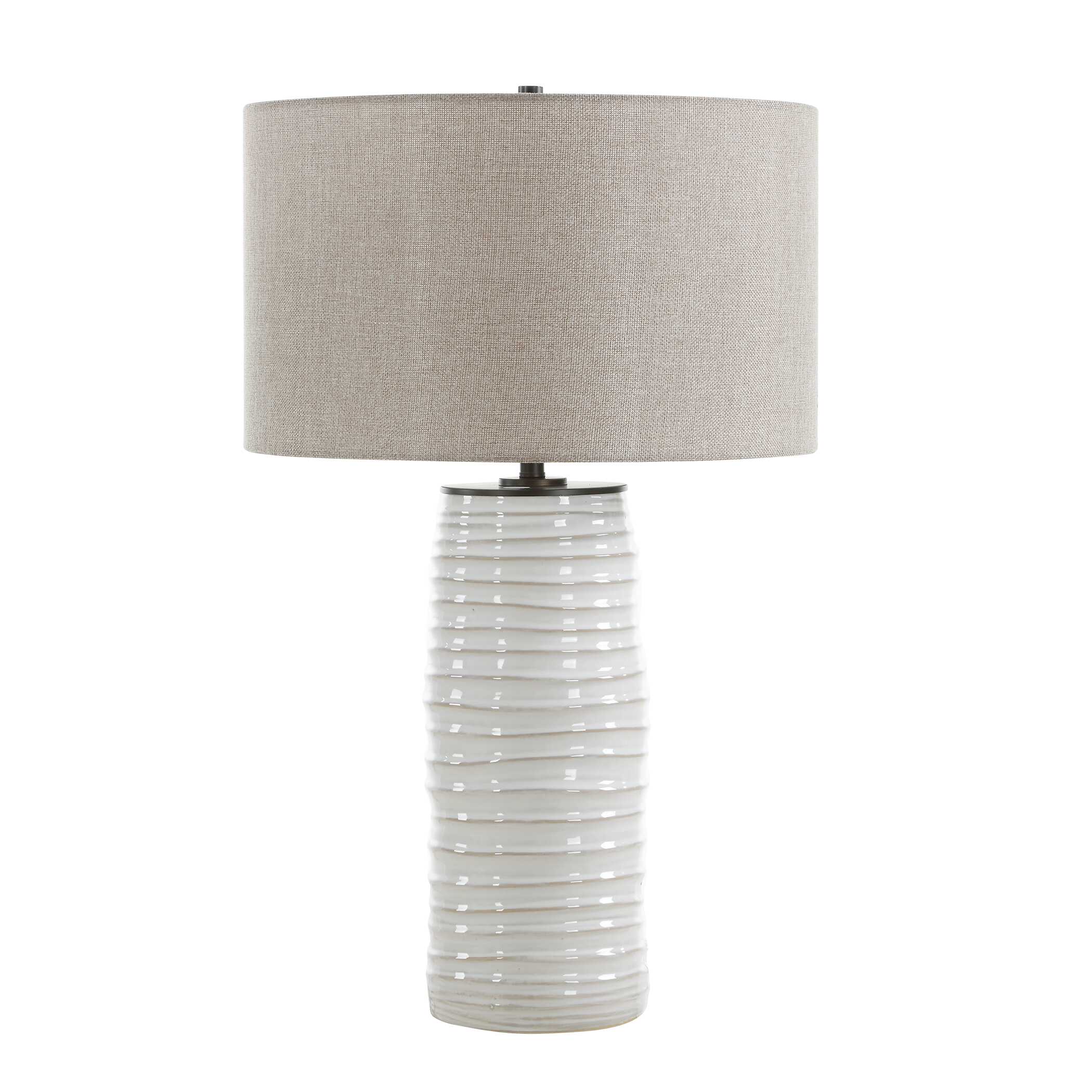 Uttermost Uttermost Barat White Ceramic Table Lamp