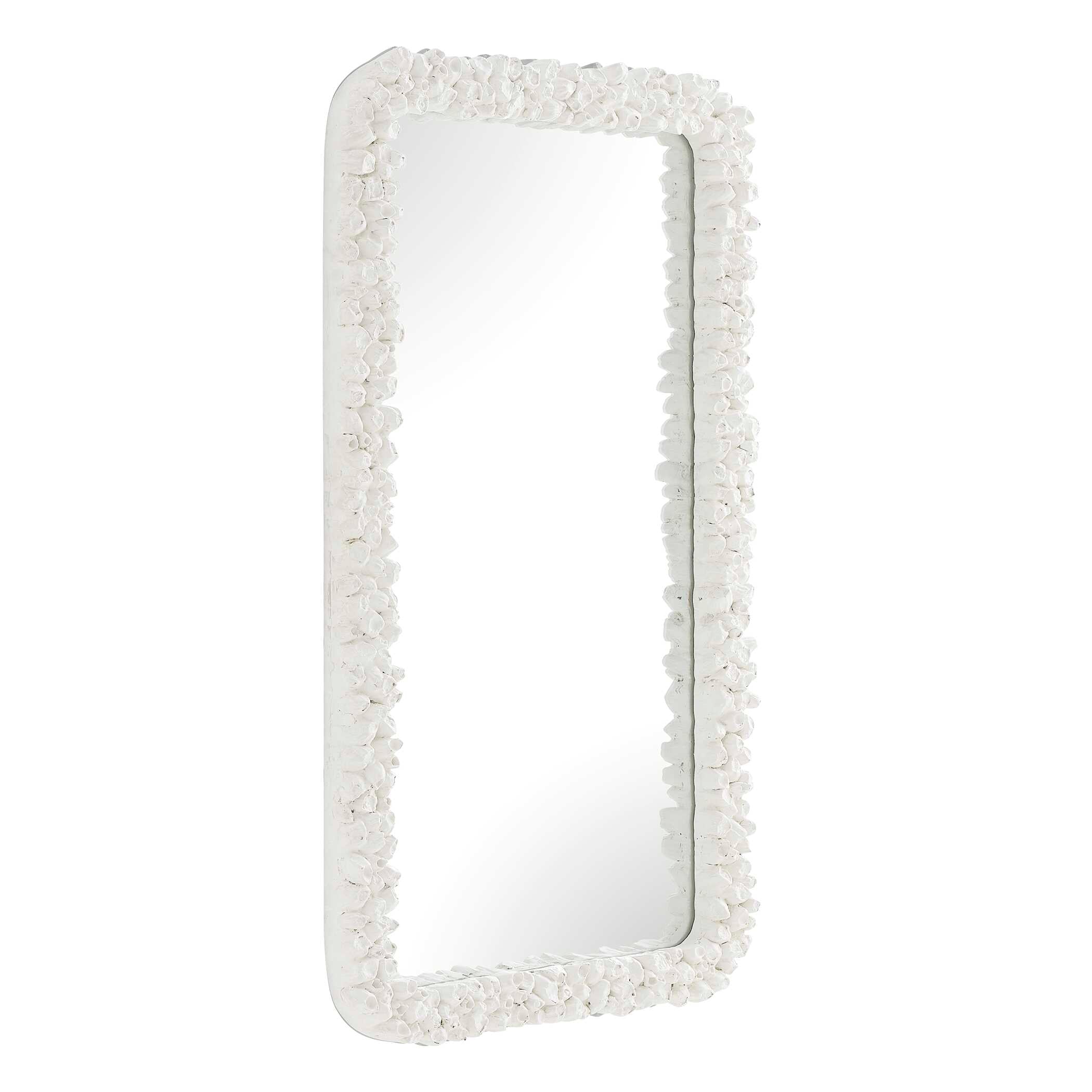 Uttermost Home Decor Uttermost Barnacle Rectangular White Mirror