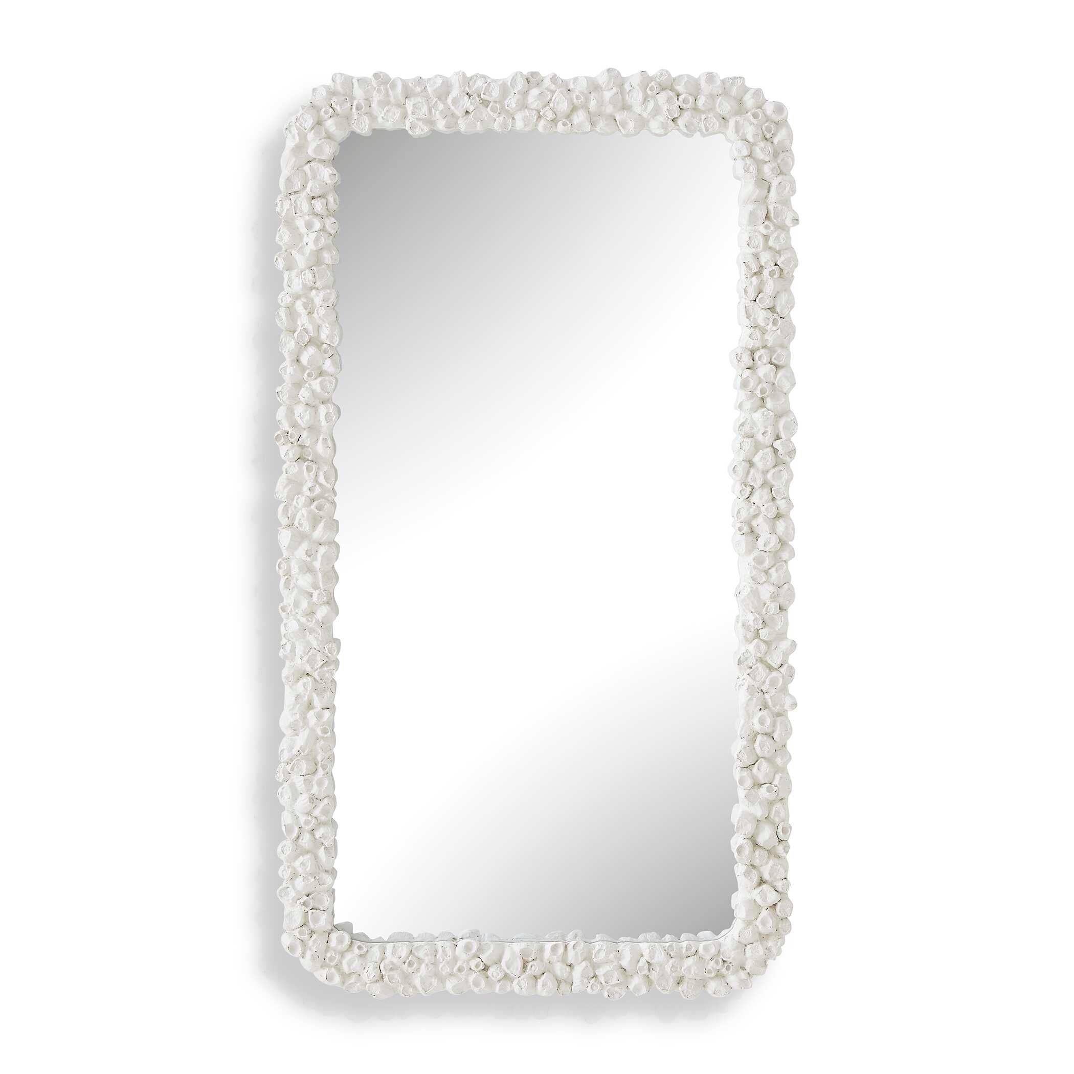 Uttermost Home Decor Uttermost Barnacle Rectangular White Mirror