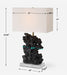 Uttermost Lighting Uttermost Basalt Black Stone Table Lamp