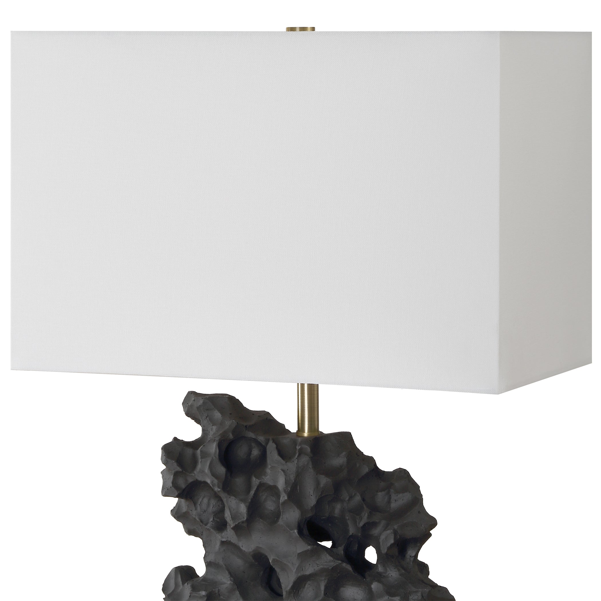 Uttermost Lighting Uttermost Basalt Black Stone Table Lamp