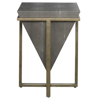Uttermost Home Uttermost Bertrand Accent Table, Shagreen