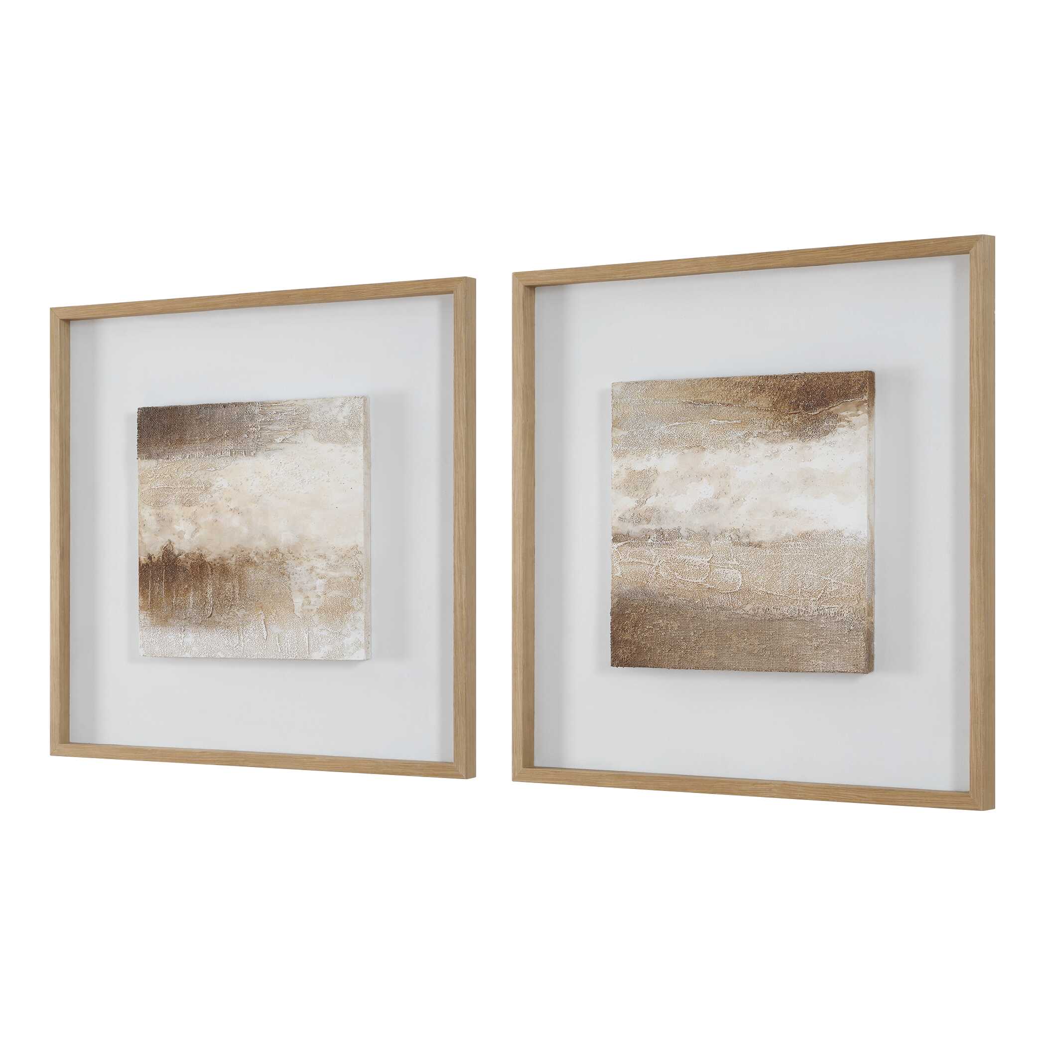 Uttermost Home Decor Uttermost Between Lines Abstract Painting, S/2