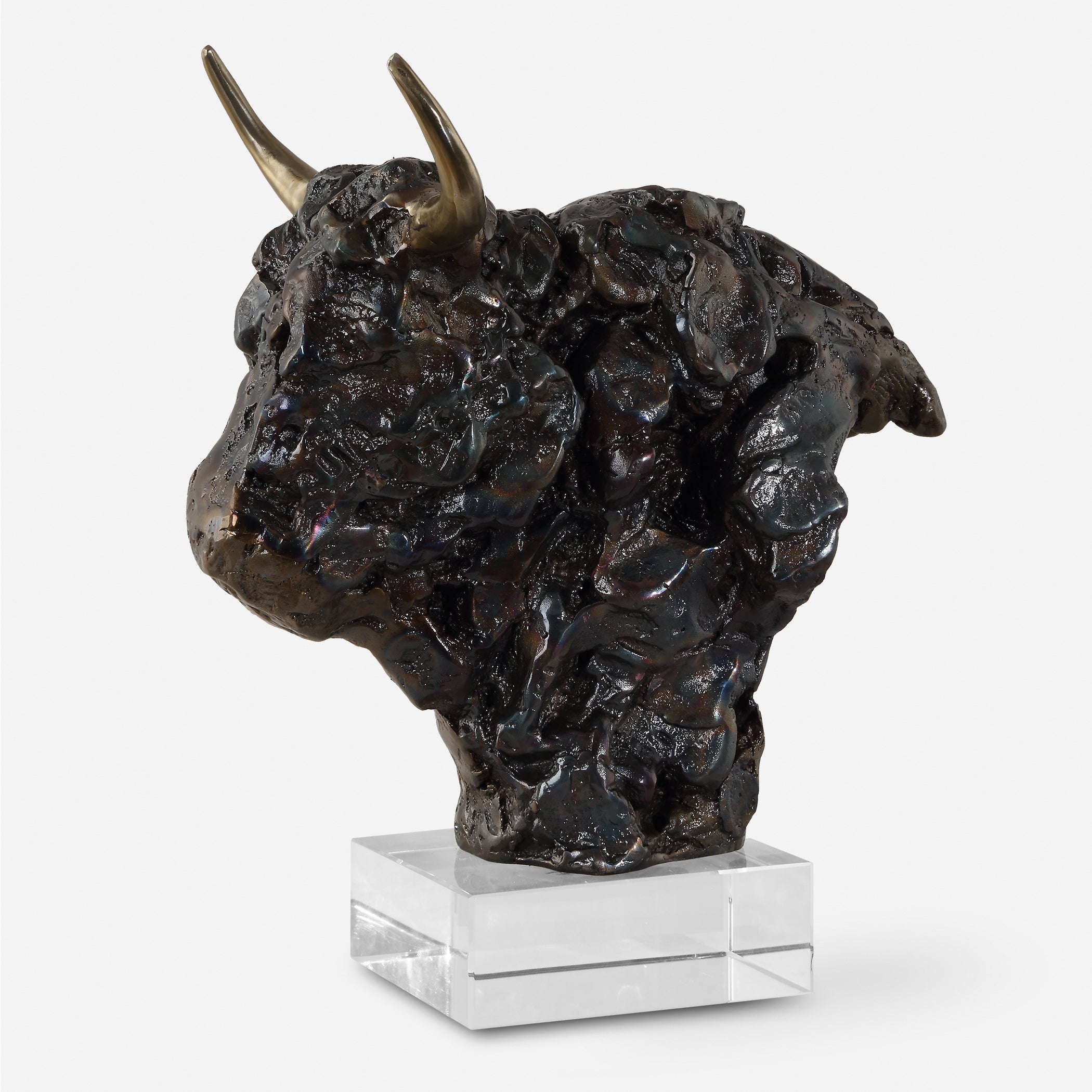 Uttermost Home Decor Uttermost Bison Bust Bronze Sculpture