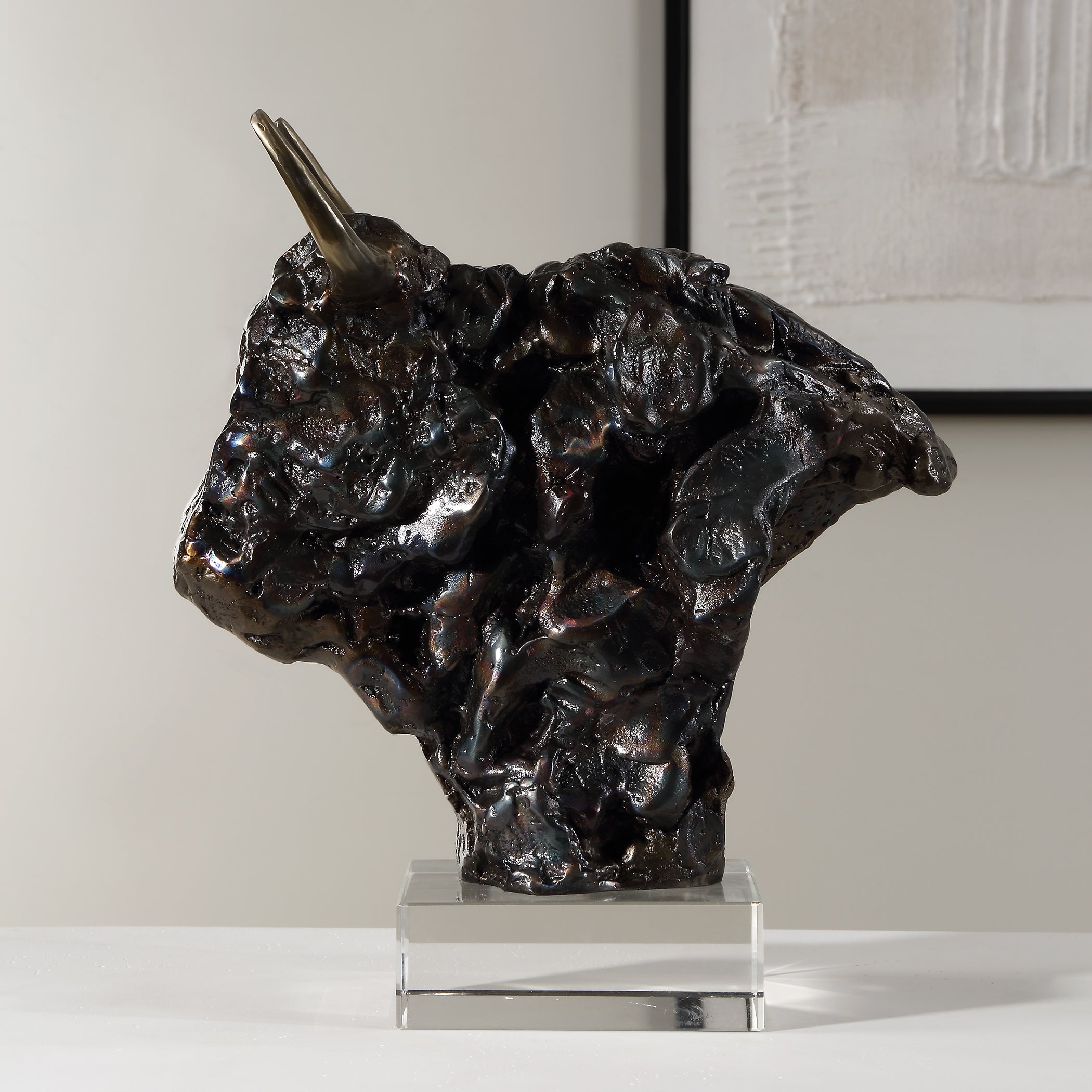 Uttermost Home Decor Uttermost Bison Bust Bronze Sculpture