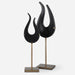 Uttermost Home Decor Uttermost Black Flame Sculptures, S/2