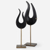Uttermost Home Decor Uttermost Black Flame Sculptures, S/2