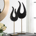 Uttermost Home Decor Uttermost Black Flame Sculptures, S/2