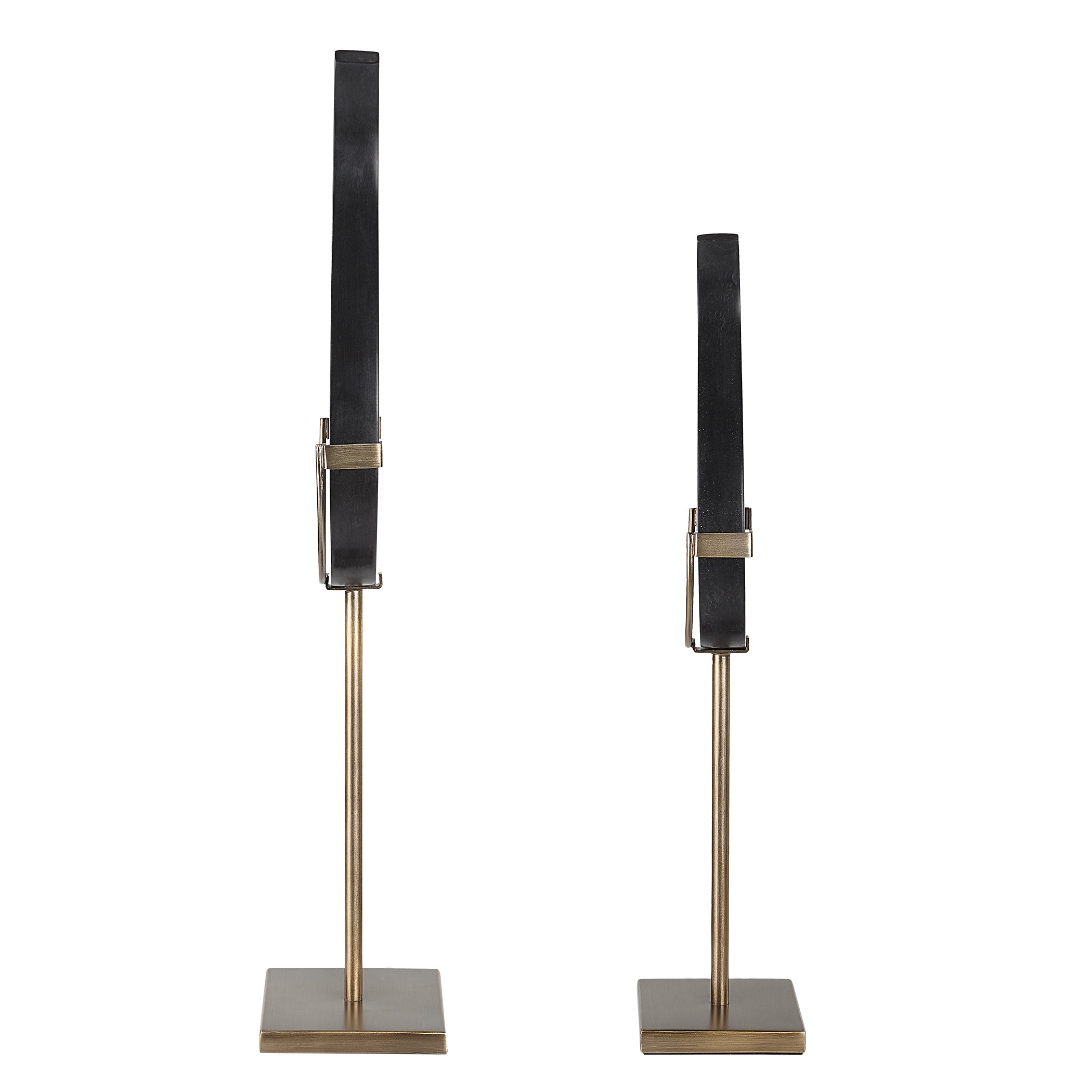 Uttermost Home Decor Uttermost Black Flame Sculptures, S/2