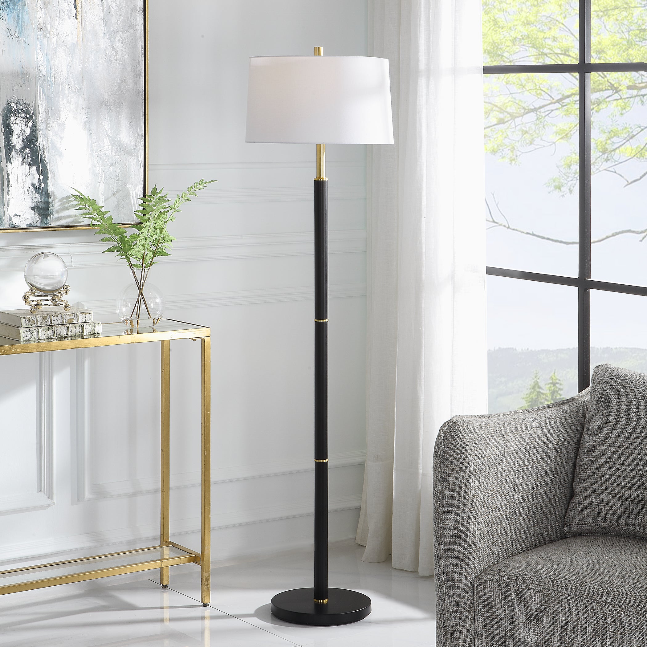 Uttermost Home Decor Uttermost Black Floor Lamp