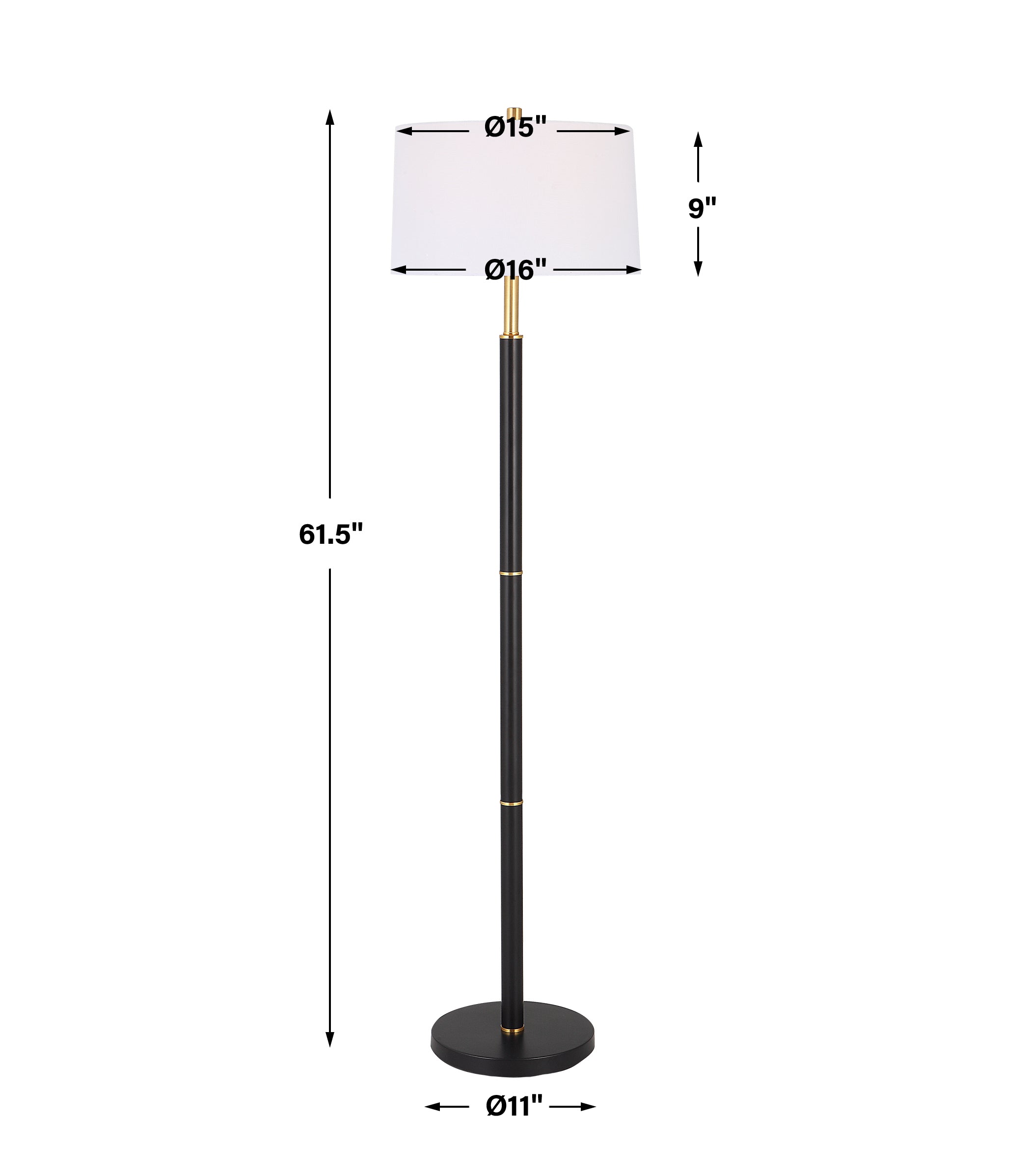Uttermost Home Decor Uttermost Black Floor Lamp