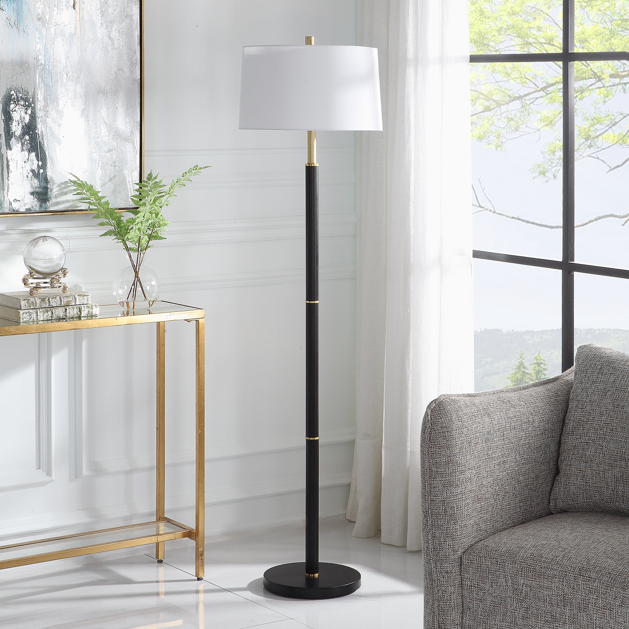 Uttermost Home Decor Uttermost Black Floor Lamp