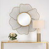Uttermost Home Decor Motor Freight - Est Rate Quoted Uttermost Blossom Gold Floral Mirror