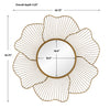 Uttermost Home Decor Motor Freight - Est Rate Quoted Uttermost Blossom Gold Floral Mirror