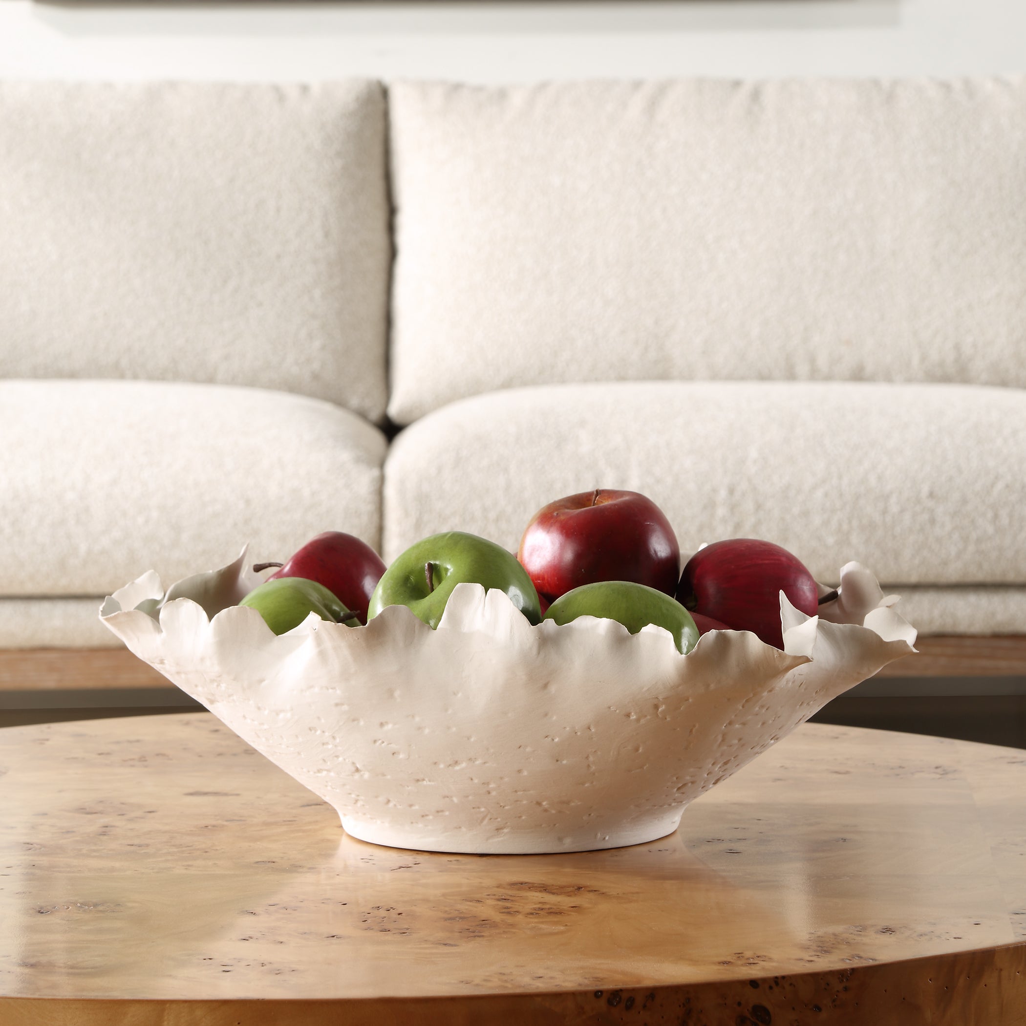 Uttermost Home Decor Uttermost Blossom Short Off-white Bowl