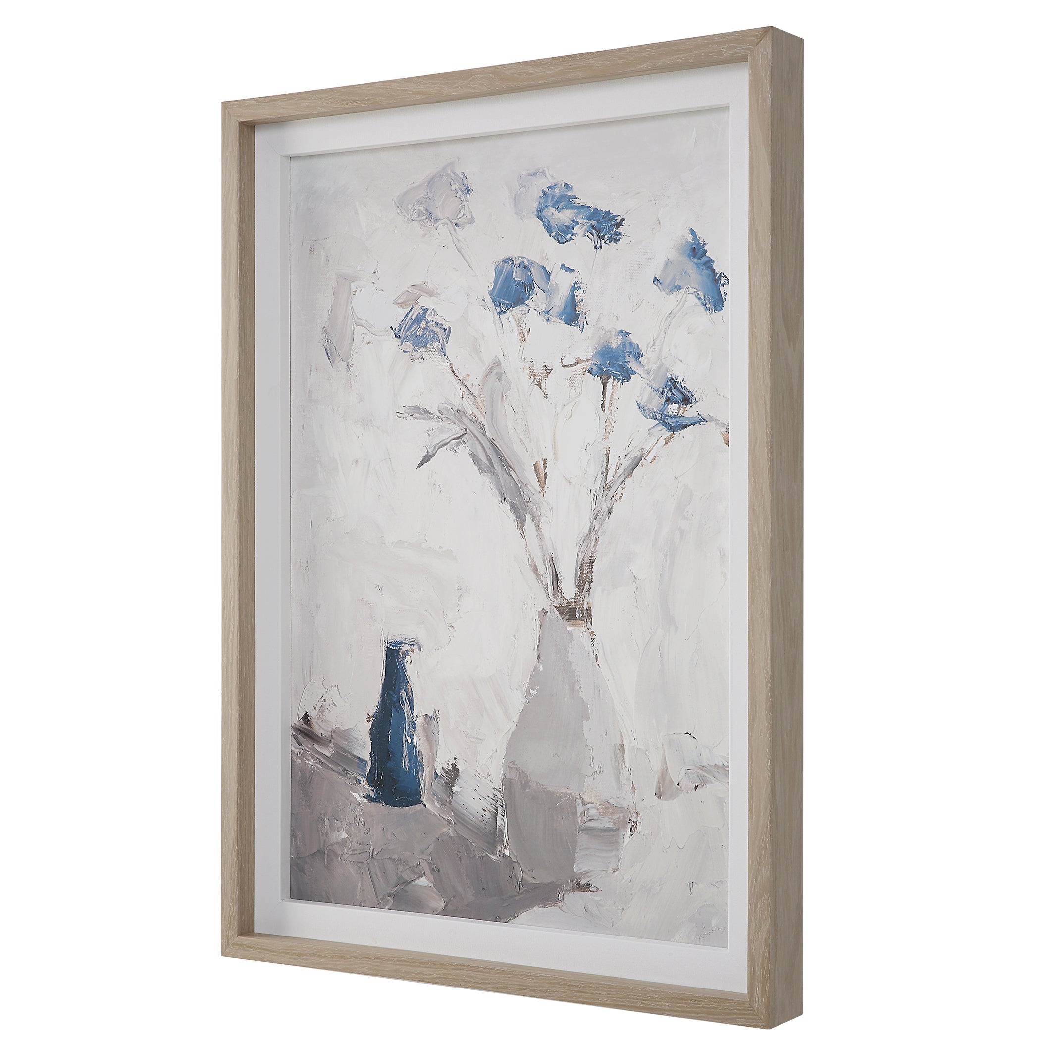 Uttermost Home Uttermost Blue Flowers In Vase Framed Print